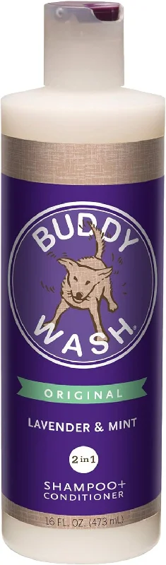 Buddy Wash 2-in-1 Dog Shampoo & Conditioner (Lavender & Mint) - 16oz & 1 Gallon