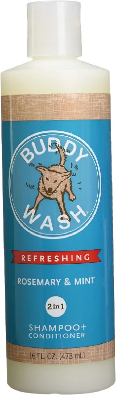 Buddy Wash 2-in-1 Dog Shampoo & Conditioner (Rosemary & Mint) - 16oz