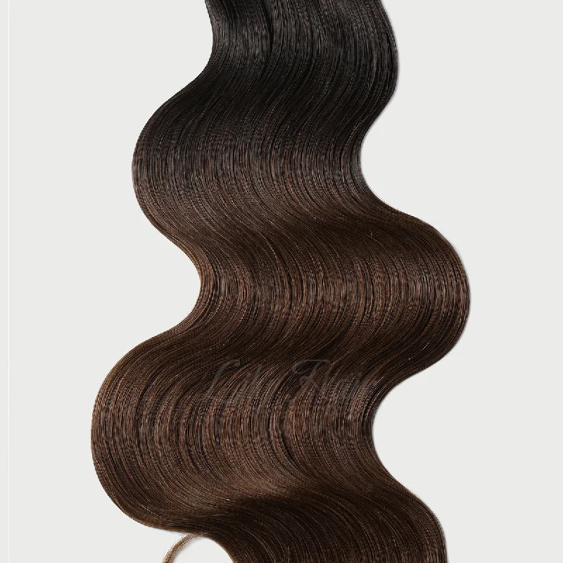 #1B-4 Ombre Classic Flip-in Hair Extensions