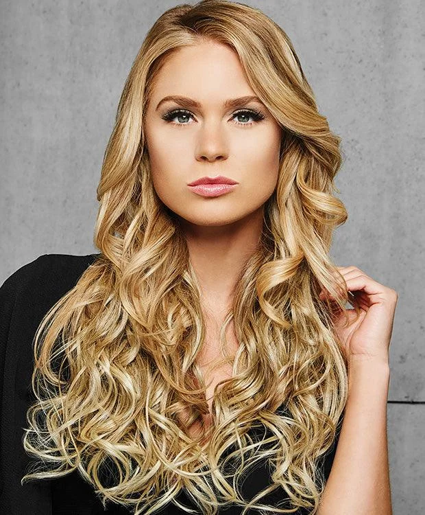 22" 4Pc Wavy Fineline Extension Kit Hairpiece by Hairdo | Synthetic (Mono Top) | Clearance Sale Open Box (Unworn - Like New)