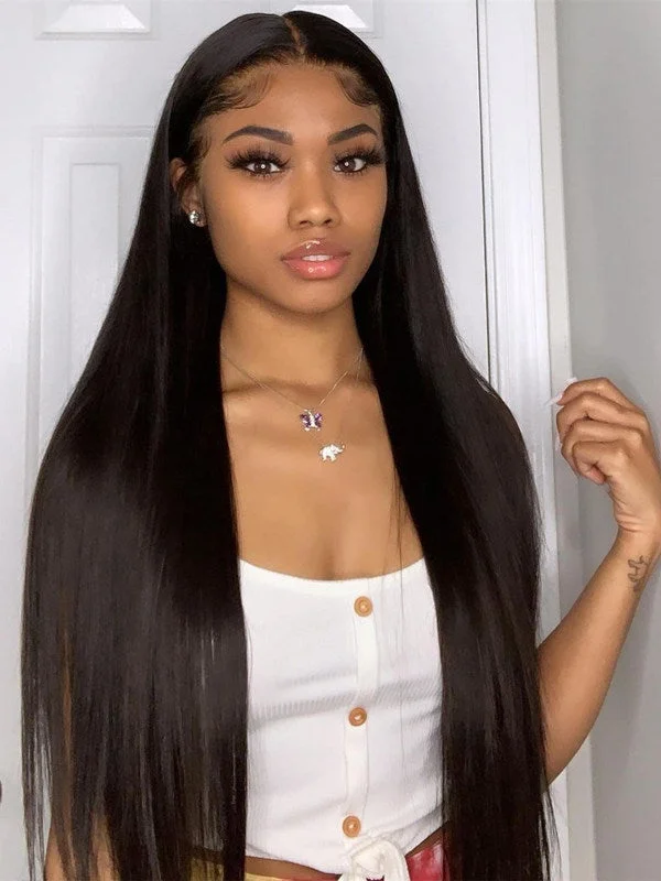 Chinalacewig  Glueless Silky Straight 360 HD Lace Human Hair Wig NCF163