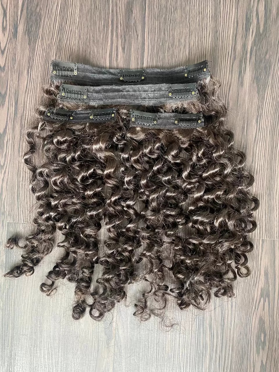 Curly Clip-In Hair Extensions- Set of 4