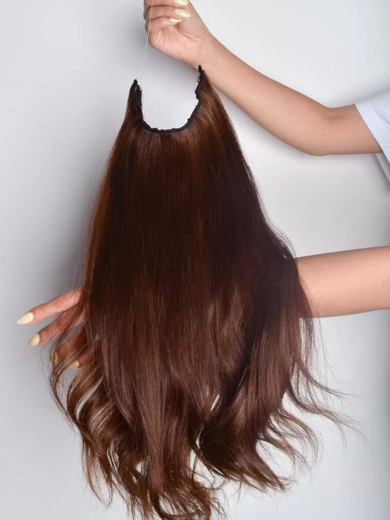 Halo Extensions – Light Brown – Classic Hair Extensions