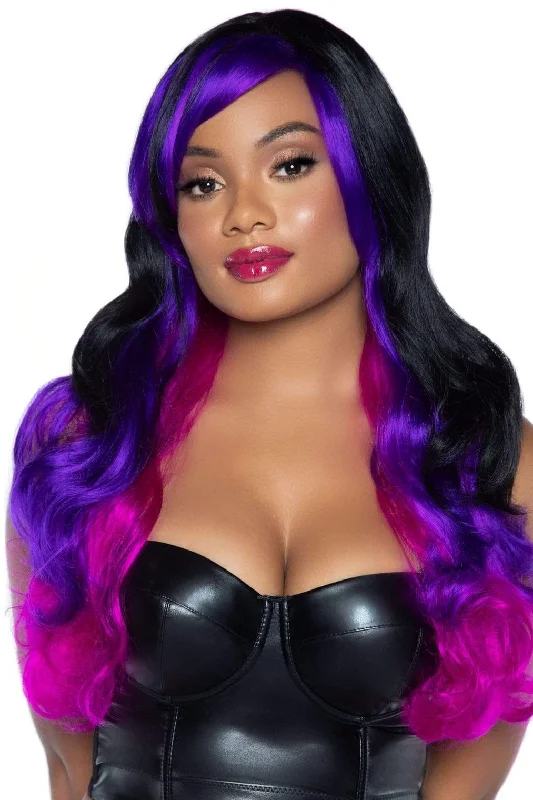 Long Wavy Multi Color Wig