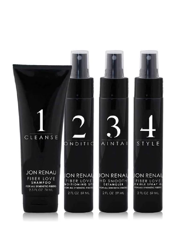 Synthetic Fibre Care System 5pc Travel Kit - Jon Renau