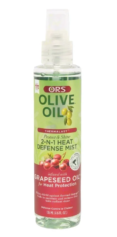 ORS Olive Oil with Grapeseed Oil 2-N-1 Shine Mist & Heat Defense (4.6 oz)