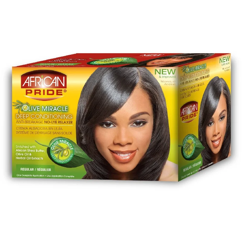 African Pride No Lye Relaxer Kit Reg