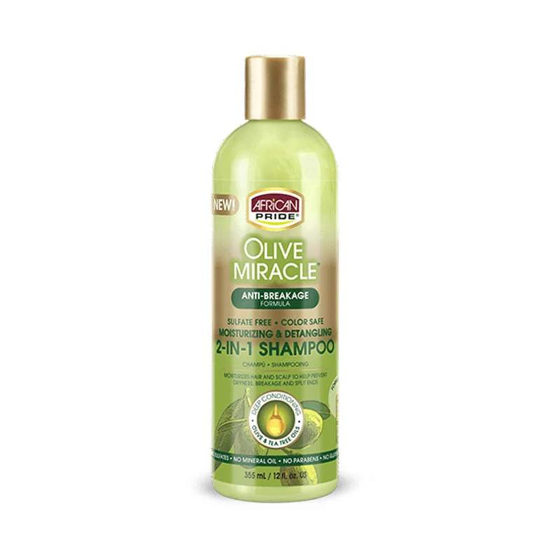 AFRICAN PRIDE OLIVE MIRACLE Shampoo & Conditioner 12oz