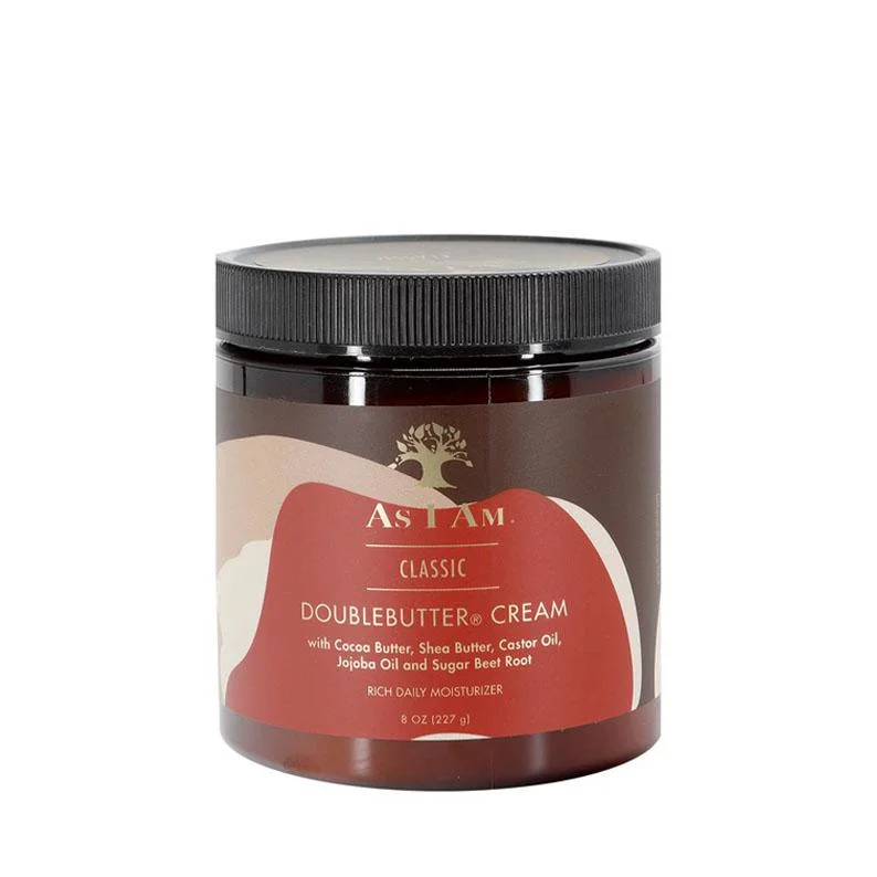 AS I AM Doublebutter Cream Rich Daily Moisturizer 8oz