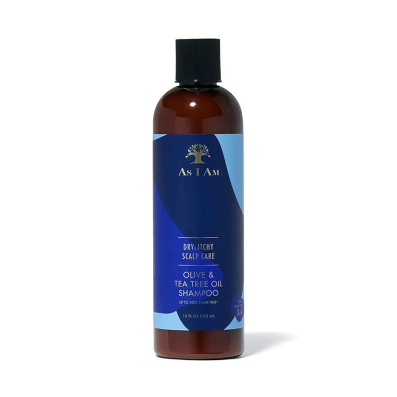 AS I AM  Dry & Itchy Scalp  Care Olive & Tea Tree Oil Shampoo 12oz