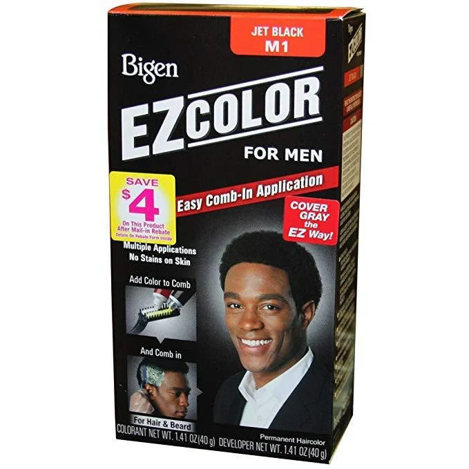 Bigen Hair Color Mens M1 Jet Black 1.41 Oz