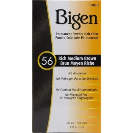 Bigen Hair Color 56 Rich Medium Brown 0.21 Oz