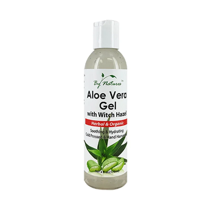 BY NATURES Aloe Vera Gel With Witch Hazel 6 oz