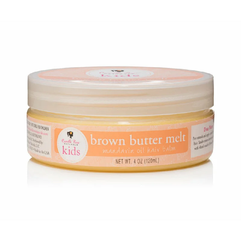 Camille Rose Kids Brown Butter Melt Hair Balm with Mandarin Oil, Soothes Scalp & Promotes Healthy Growth, 4 oz