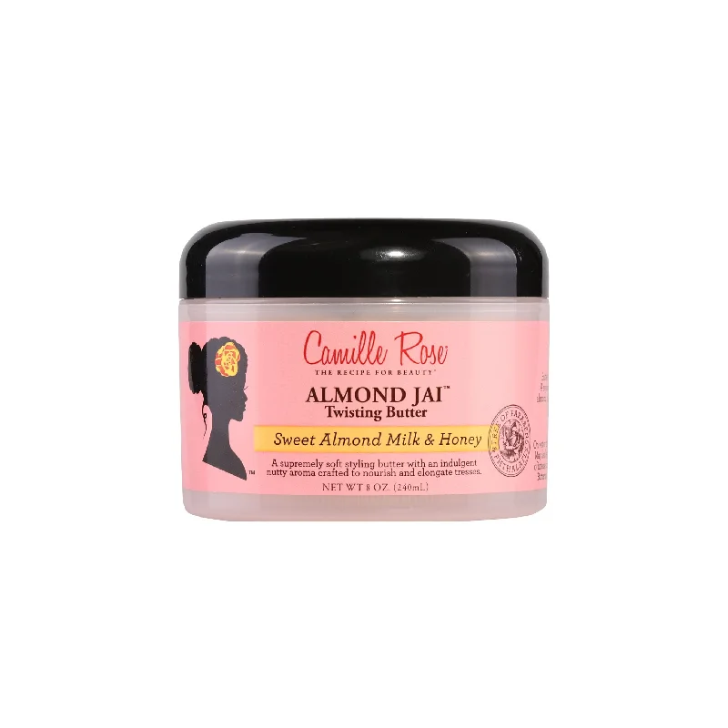 Camille Rose Almond Jai Twisting Butter, with Aloe Vera and Honey, to Soften, Smooth, and Moisturize, for All Hair Types, 8 oz