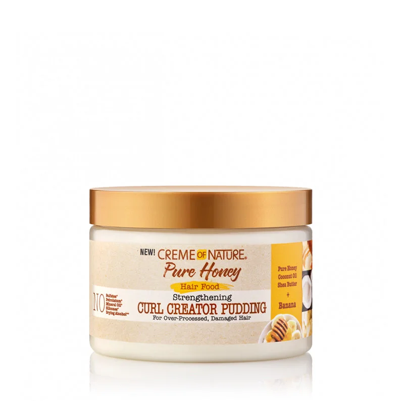 CREME OF NATURE Pure Honey Hair Food Strengthening Curl Creator Pudding 11.5oz