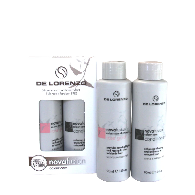 De Lorenzo Novafusion Rose Gold Duo Travel Pack 90ml