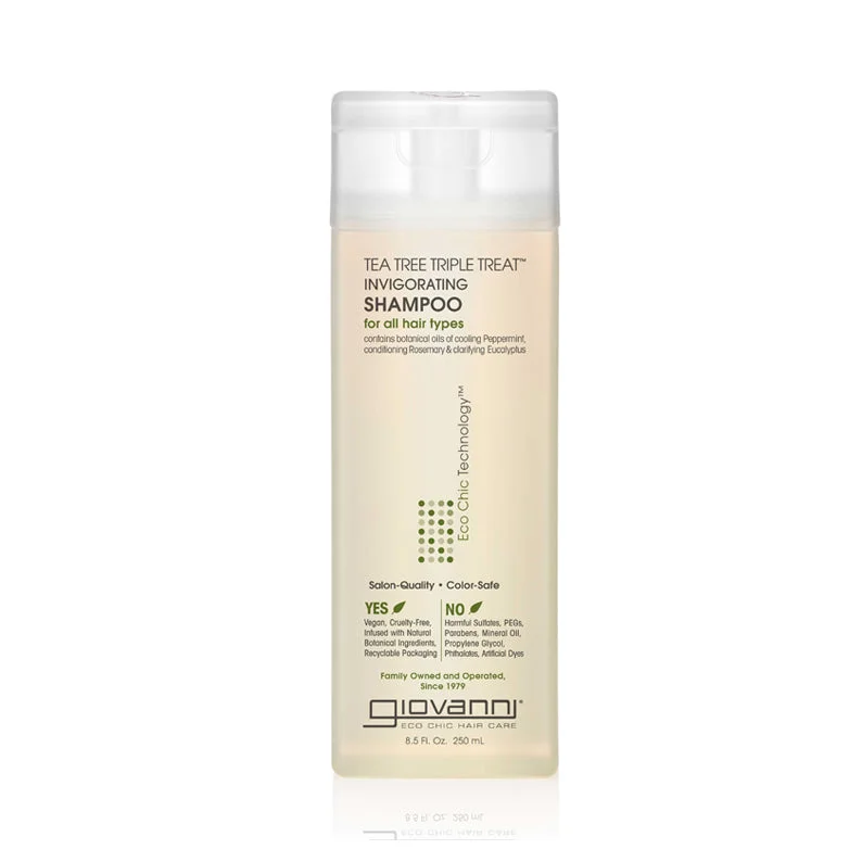 GIOVANNI Eco Chic Technology Tea Tree Triple Threat Invigorating Shampoo 8.5OZ