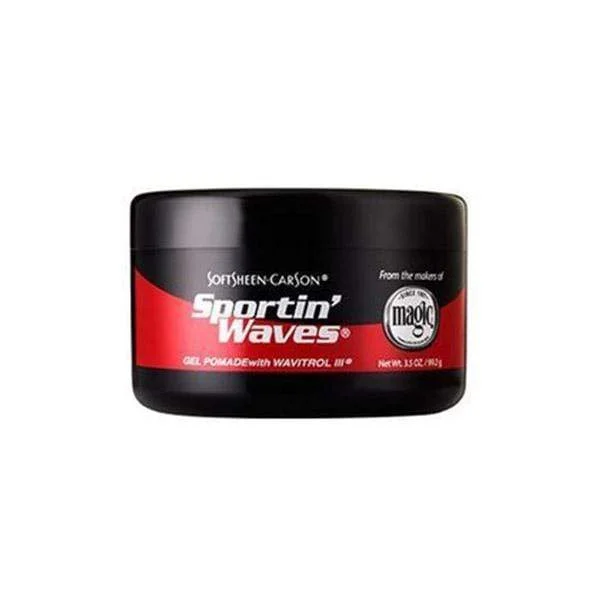 Softsheen Carson Magic Sportin' Waves - Gel Pomade With Wavitrol 3.5oz - (C)