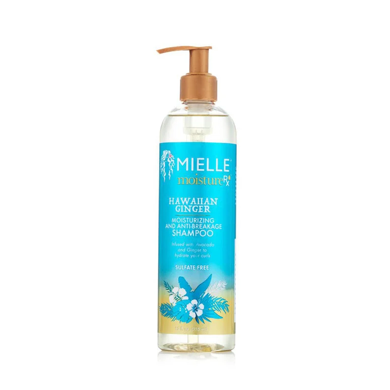 MIELLE ORGANICS MOISTURE RX HAWAIIAN GINGER Moisturizing & Anti-Breakage Shampoo 12oz