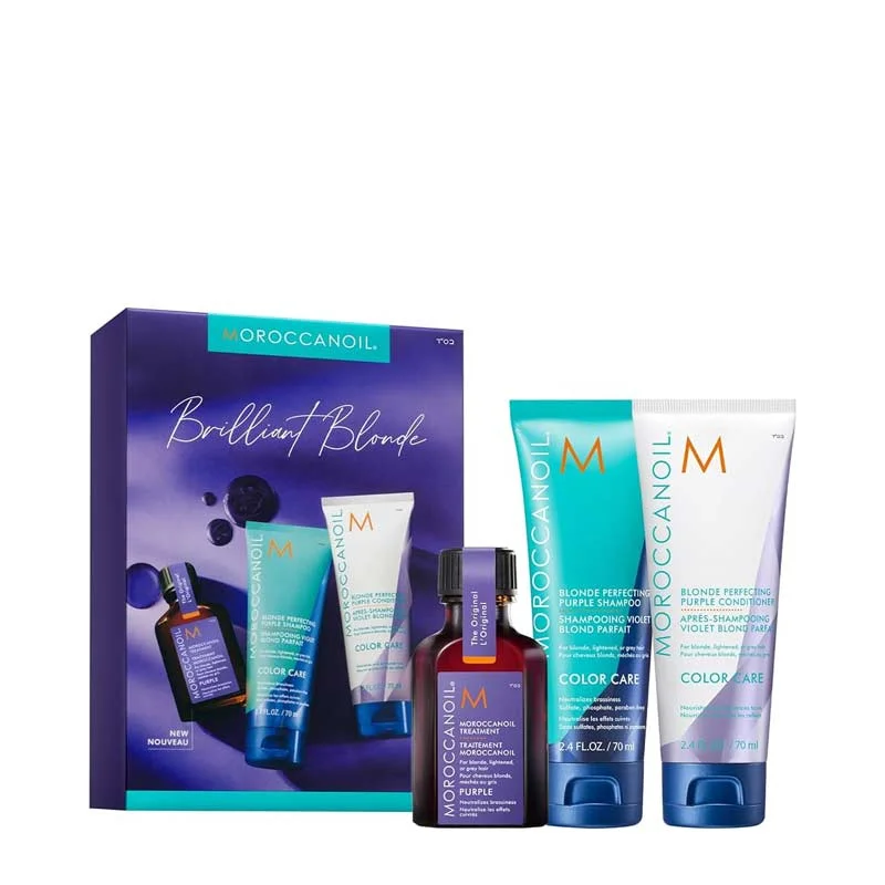 Moroccanoil Brilliant Blonde Purple Treatment Discovery Kit