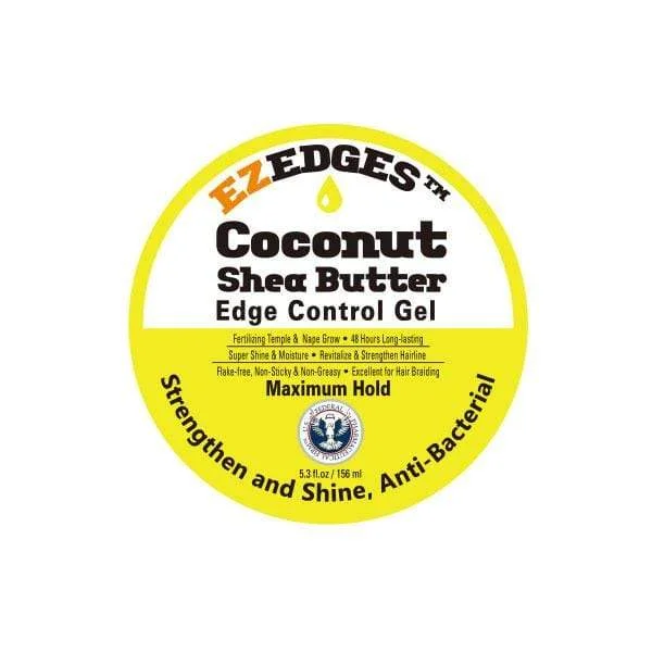 Oh Yes EzEdges Edge Control Gel - COCONUT SHEA BUTTER 5.3 oz- (C)