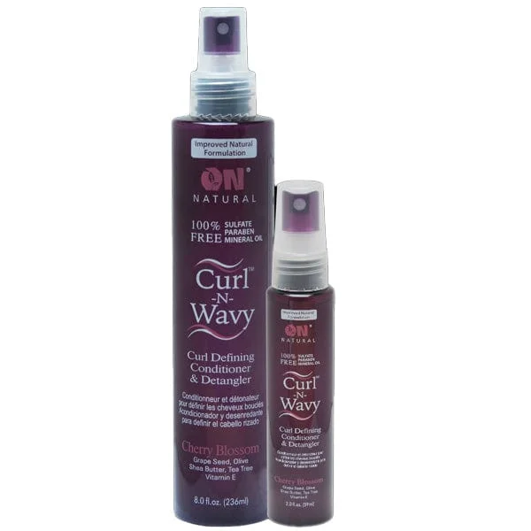 On Natural Curl-N-Wavy Curl Defining Conditioner & Detangler - Cherry Blossom - (C)