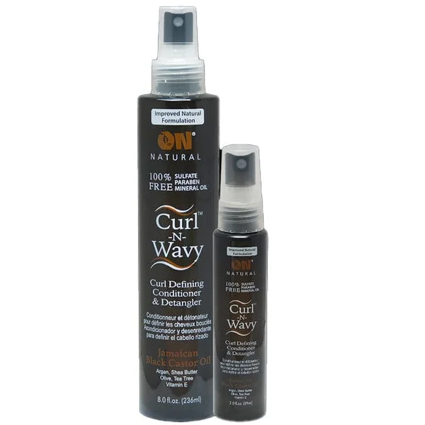 On Natural Curl-N-Wavy Curl Defining Conditioner & Detangler - Jamaican Black castor oil - (C)