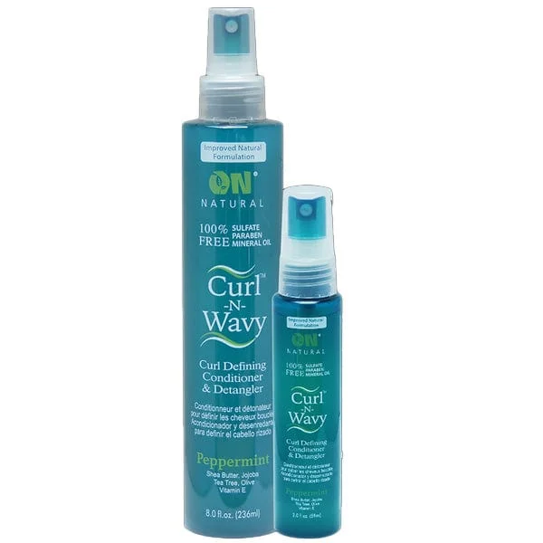 On Natural Curl-N-Wavy Curl Defining Conditioner & Detangler - Peppermint - (C)