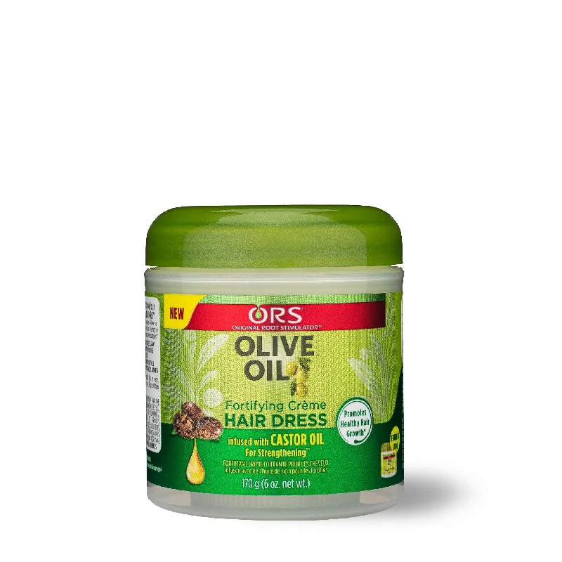 ORS Olive Oil Fortifying Creme Hair Dress infused with Castor Oil for Strengthening (6.0 oz)