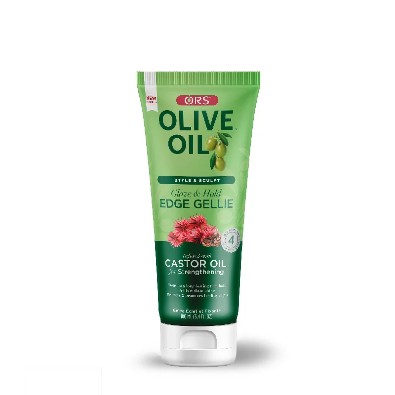 ORS Olive Oil Style & Sculpt Glaze and Hold Edge Gellie Infused with Castor Oil for Strengthening (3.5 oz)