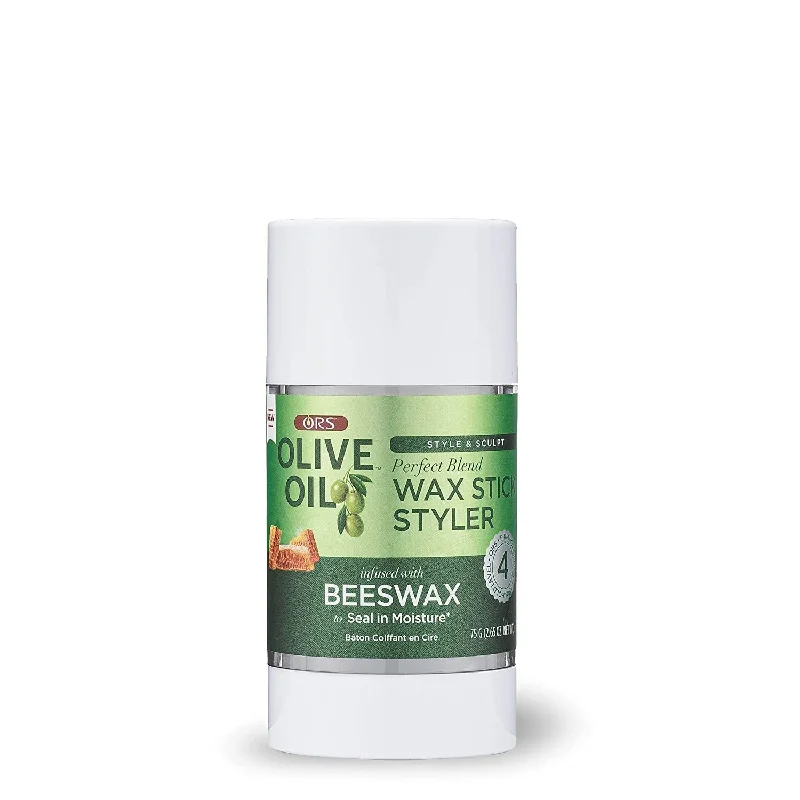 ORS Olive Oil Style & Sculpt Perfect Blend Wax Stick Styler Infused with Beeswax to Seal in Moisture (2.6 oz)