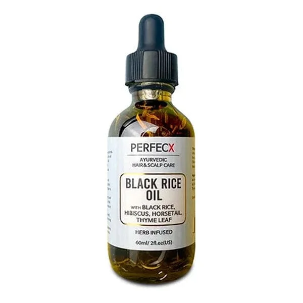 PERFECX [Herbal Infused, Ayurvedic] - BLACK RICE OIL - 2oz - (C)