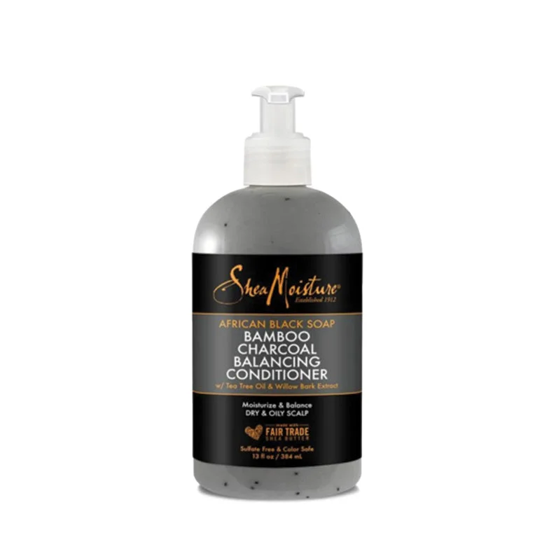 SHEA MOISTURE African Black Soap Bamboo Charcoal Deep Balancing Conditioner 13oz