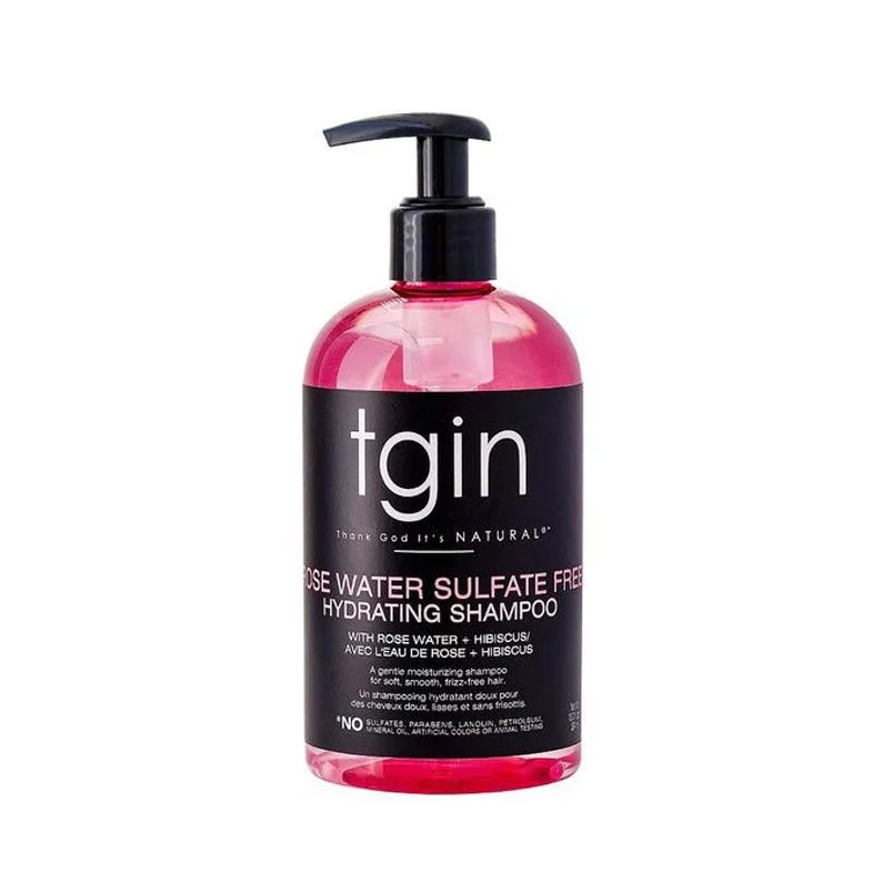 TGIN Rose Water Sulfate-Free Hydrating Shampoo 13Oz