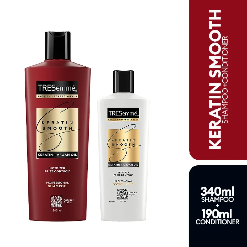 TRESemmé Keratin Smooth Shampoo 340ml + Keratin Smooth Conditioner 190ml