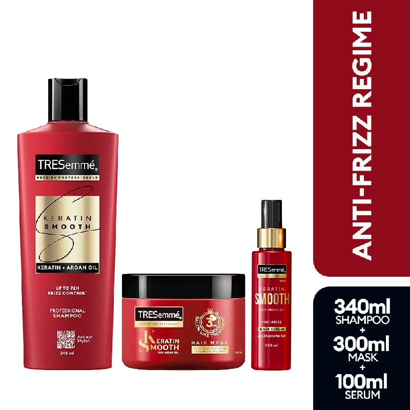 TRESemmé Keratin Smooth Shampoo 340ml + Mask 300ml + Serum 100ml