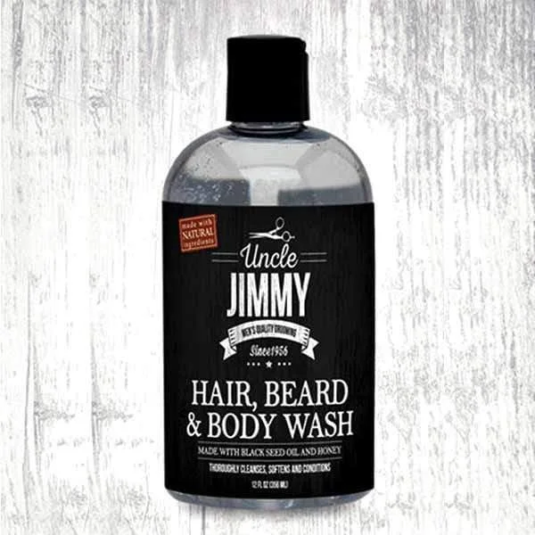 Uncle Jimmy - Hair Beard & Body Wash - 12oz - (C)